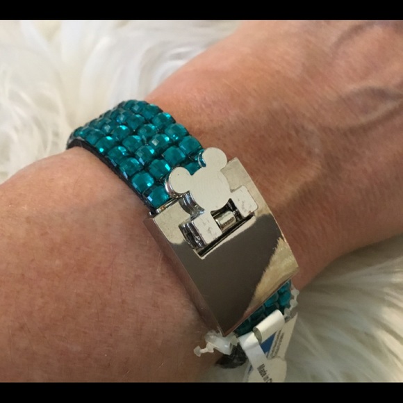 Disney Blue Rhinestone Bracelet NWT - Picture 5 of 8